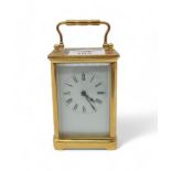 A brass cased carriage clock Condition Report:Available upon request