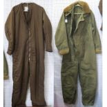 A WW2 RAF 1940 pattern Sidcot flying suit, size no. 6, with fleece-trimmed cuffs and detachable