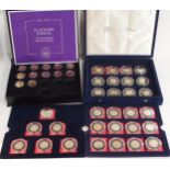 Elizabeth II (1952-2022) a cased set of 50 pence coins commemorating the London Olympics 2011 (30