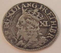 Scotland Charles I (1625-1649) 40 Pence Obverse Left facing bust of Charles I, mark of value to