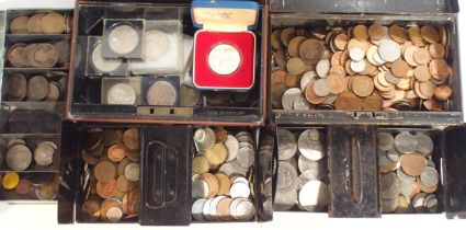 A lot comprising GB and worldwide coinage, a quantity Condition Report:Available upon request