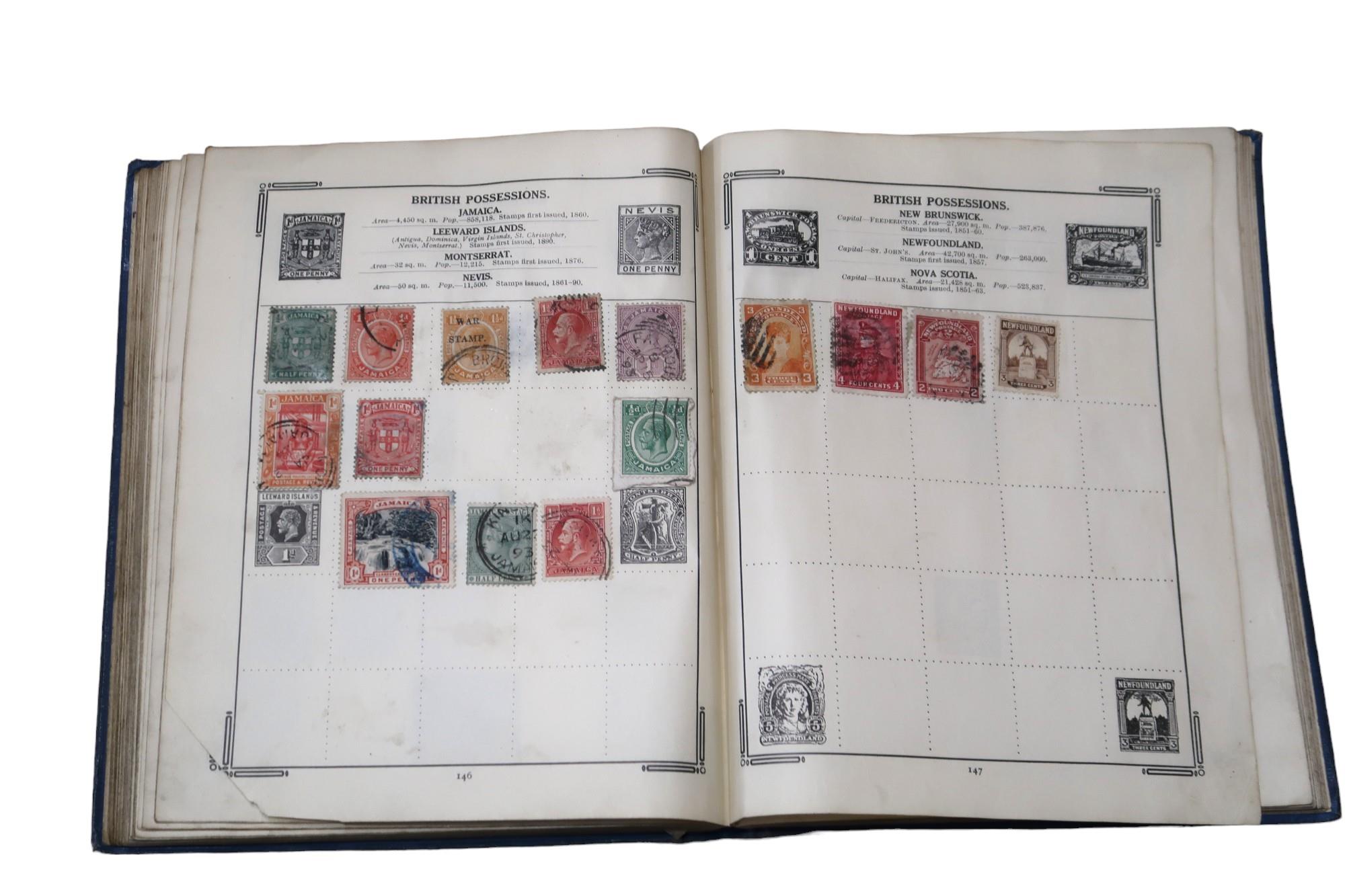Stanley Gibbons The Improved Stamp Album to include Great Britain 1/d red, 1/d lilac, Victoria 1/ - Image 9 of 20