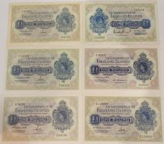 Falkland Islands (British Overseas Territories) £1 Bank Notes E10051 19th May 1938 Obverse