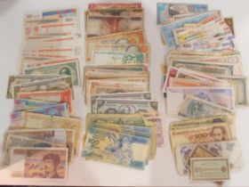 A quantity of world wide bank notes Condition Report:Available upon request