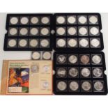 United States Federal republic (1776-date) a lot comprising Peace Dollars various years, Silver