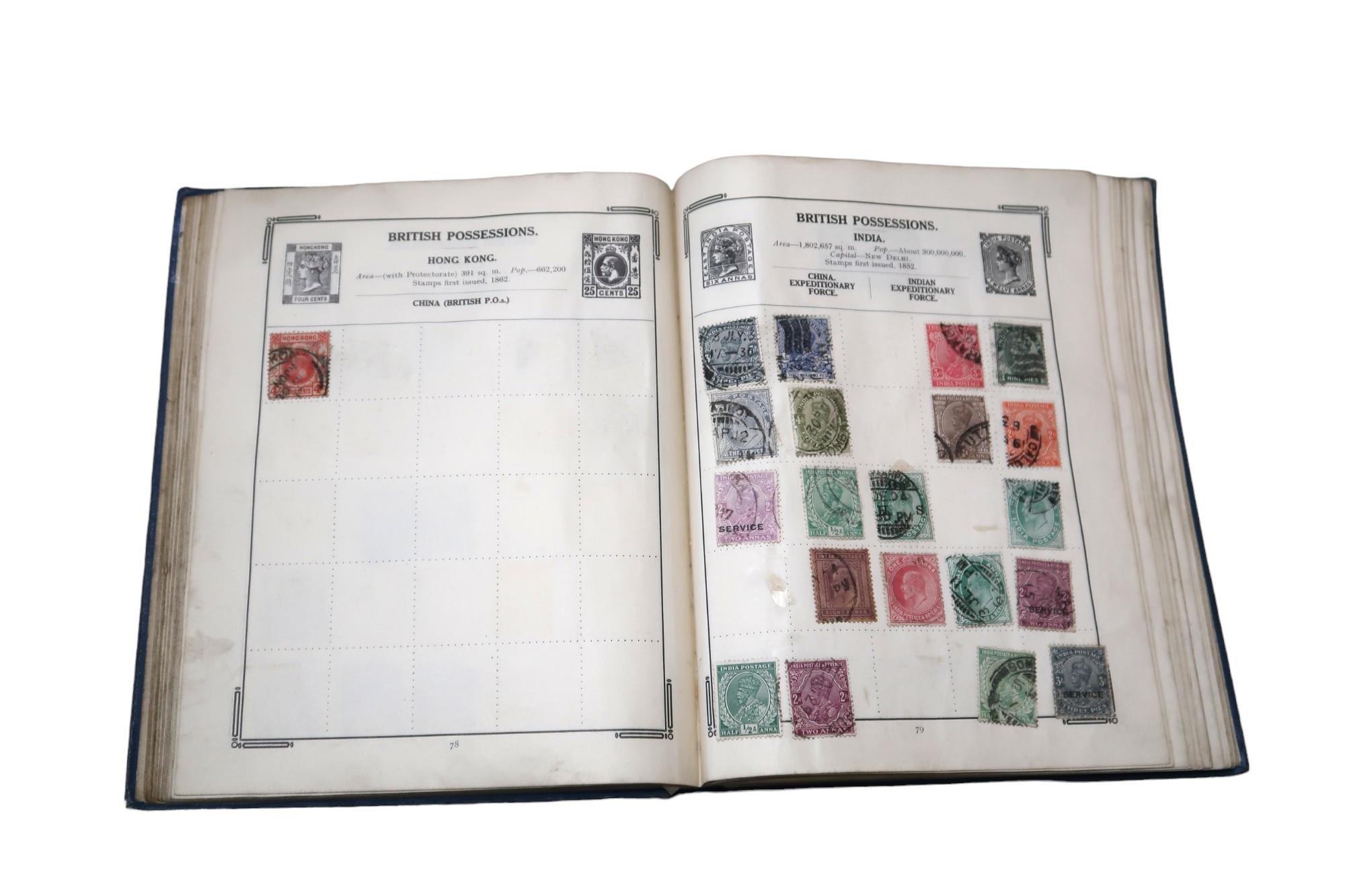 Stanley Gibbons The Improved Stamp Album to include Great Britain 1/d red, 1/d lilac, Victoria 1/ - Image 16 of 20