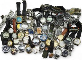 A large collection of vintage and modern fashion watches to include Rotary, Oris, Citizen, Eterna
