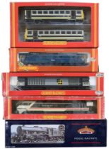 Boxed Hornby 00-gauge locomotives, comprising R705 BR Co-Co Diesel Class 58 Railfreight, R240 BR