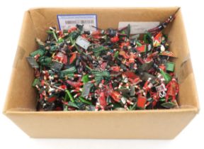 A large collection of painted metal toy soldiers, largely by Britains, together with a further