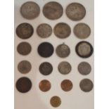 George III (1760-1820) 1 Crown 1819 together with various George III, Edward VII coins etc Condition