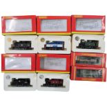 Seven boxed Hornby 00-gauge locomotives, to include R054 BR 0-6-0 Diesel Class 08 Intercity, R051 PO