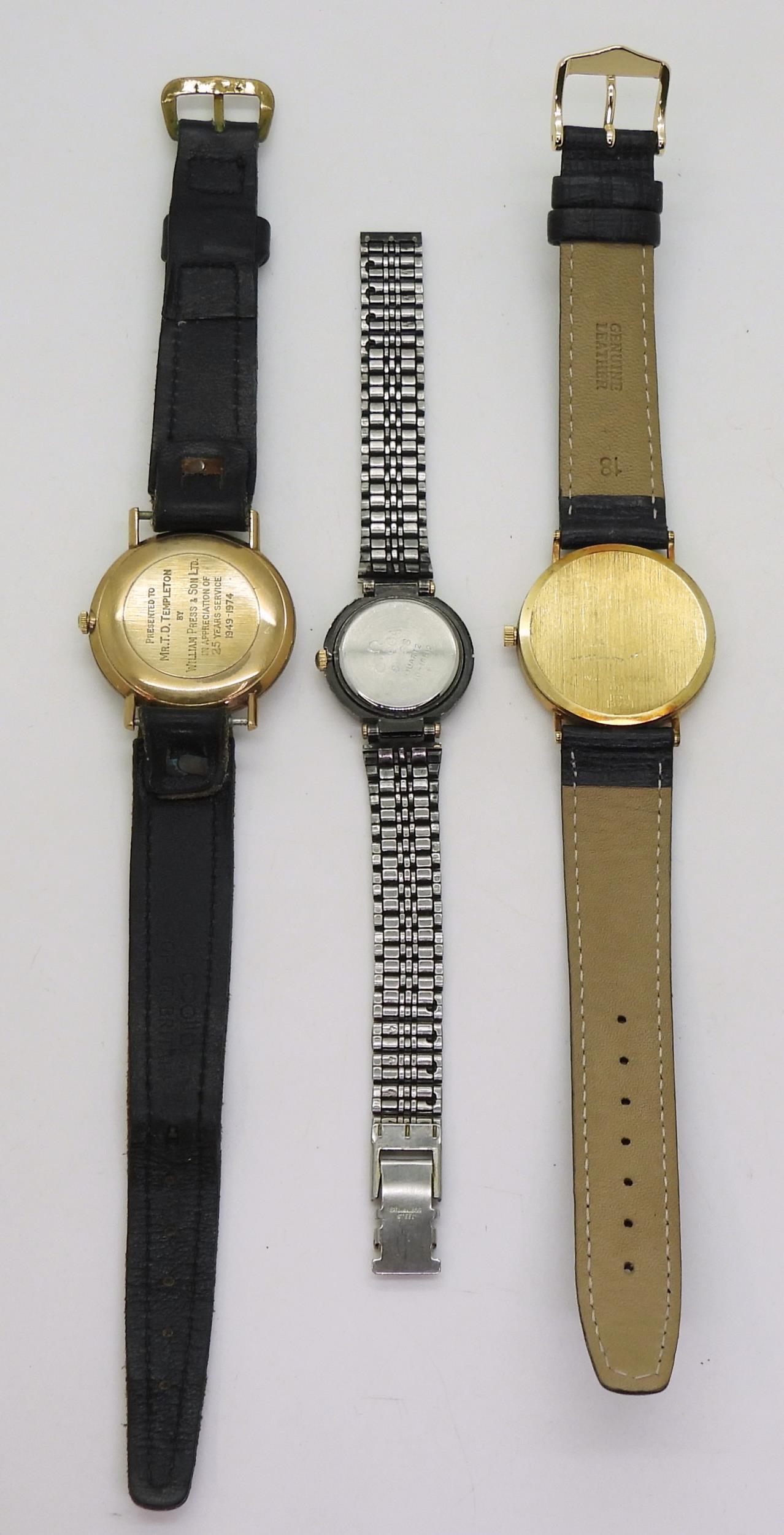 A 9ct gold Omega Geneve (af) a 9ct Geneve Quartz, weight together with straps and mechanisms, 55. - Image 3 of 7