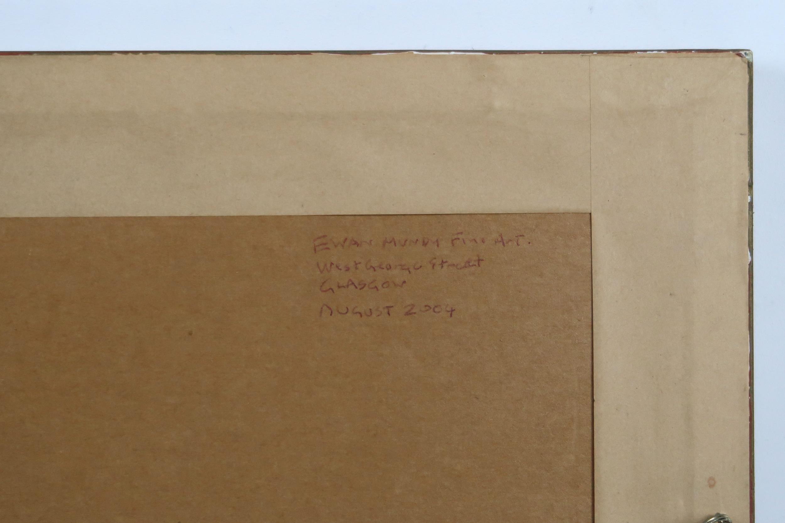 JACK KNOX RSA RSW RGI (SCOTTISH 1936-2015)  SEAFOOD AND WINE  Pastel on black paper, signed lower - Image 4 of 4