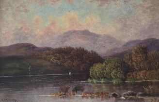 SCOTTISH SCHOOL  LOCH ARD  Oil on canvas, signed 'R.A. Murray' lower left, 44 x 30cm  Title