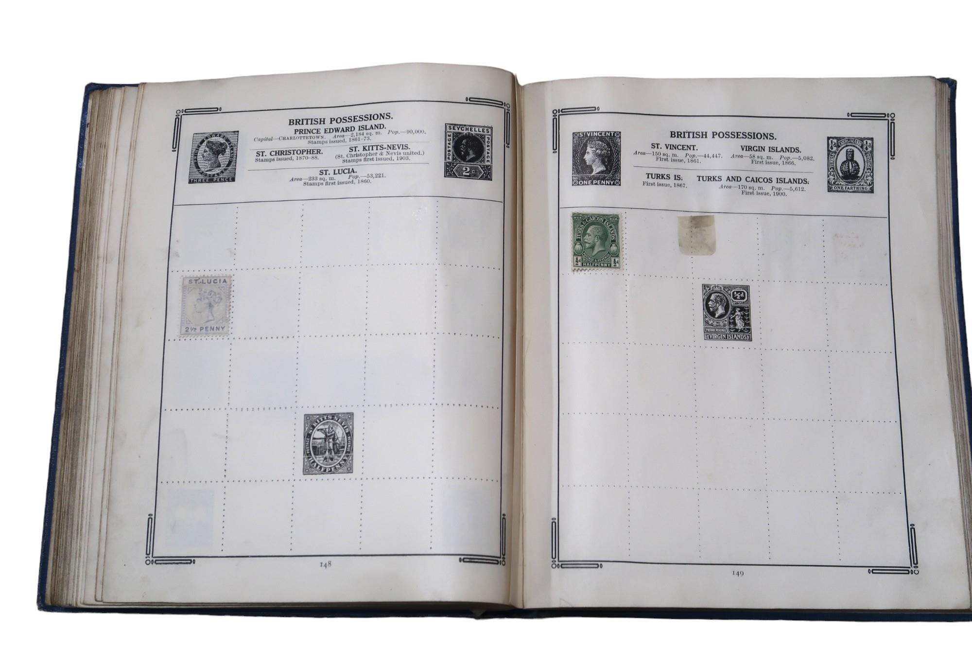 Stanley Gibbons The Improved Stamp Album to include Great Britain 1/d red, 1/d lilac, Victoria 1/ - Image 8 of 20