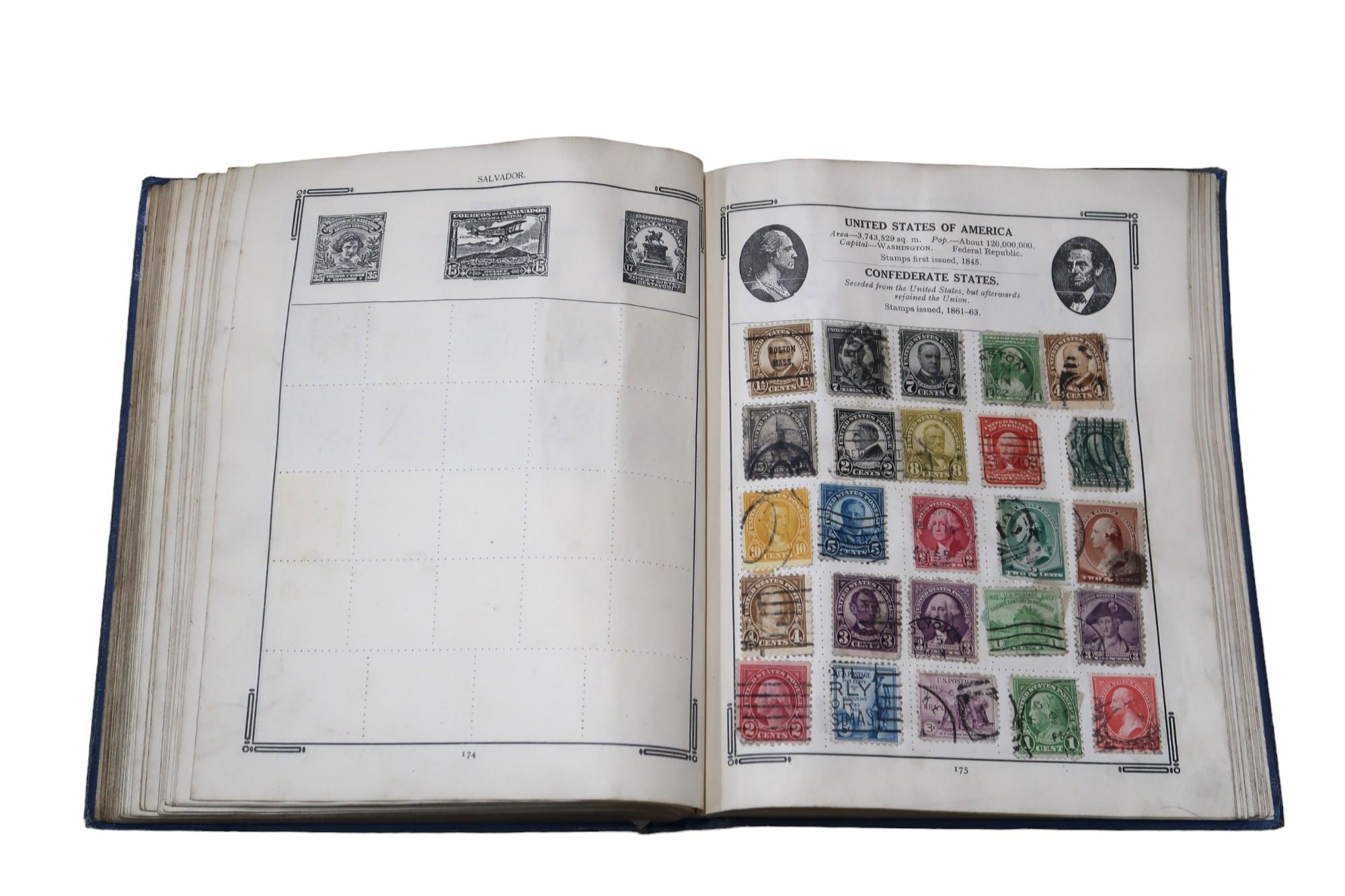 Stanley Gibbons The Improved Stamp Album to include Great Britain 1/d red, 1/d lilac, Victoria 1/ - Image 7 of 20