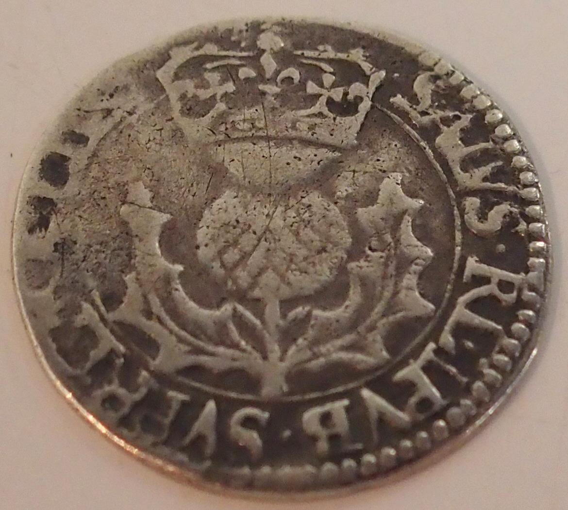 Scotland Charles I (1625-1649) 40 Pence Obverse Left facing bust of Charles I, mark of value to - Image 2 of 6