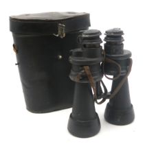 A pair of WW2 German Kriegsmarine 7x50 binoculars by "beh" (Ernst Leitz, Wetzlar), serial no.