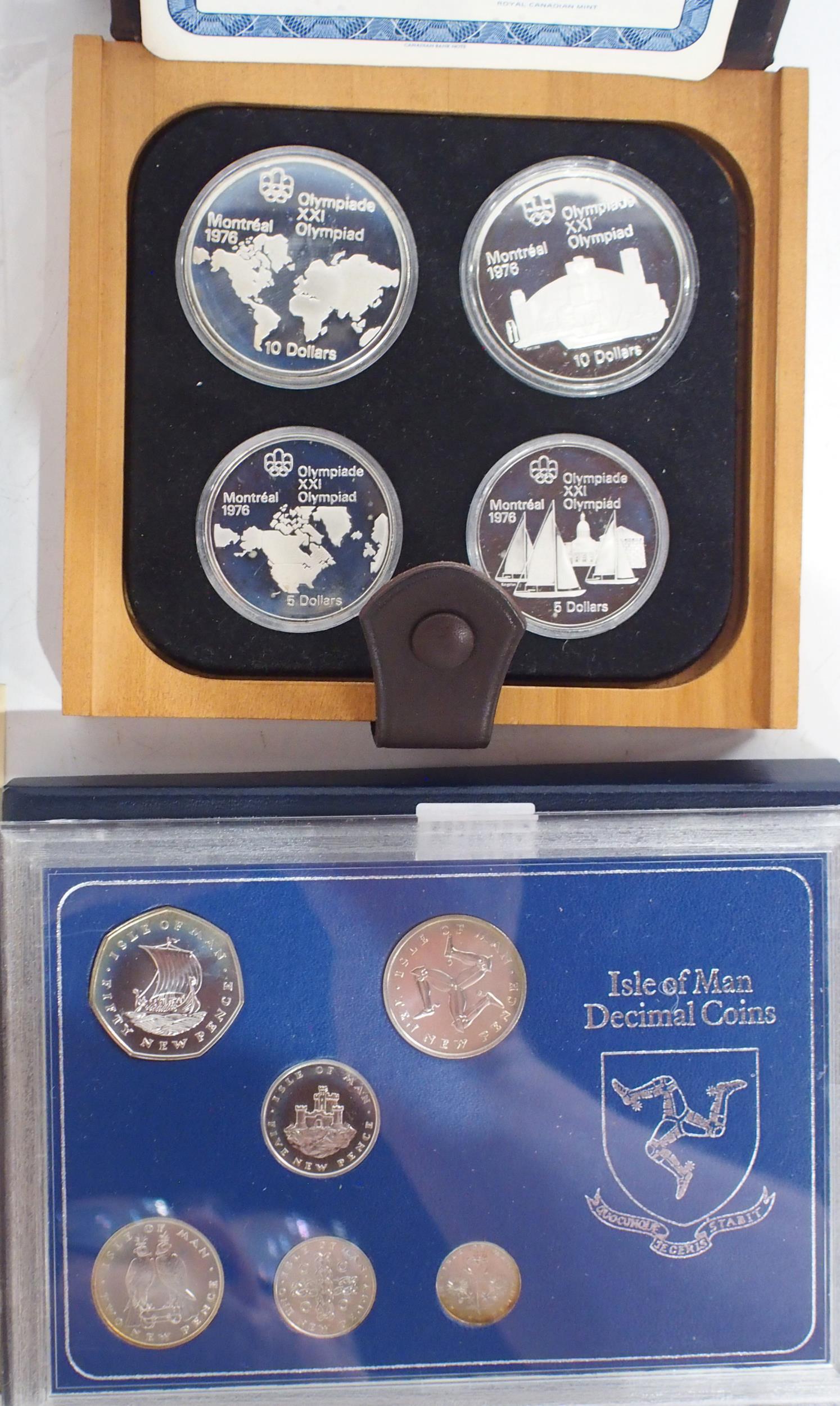 Elizabeth II Canada Montreal 1976 The Olympic Coin Proof Set together with Isle of Man 1976 - Image 2 of 2