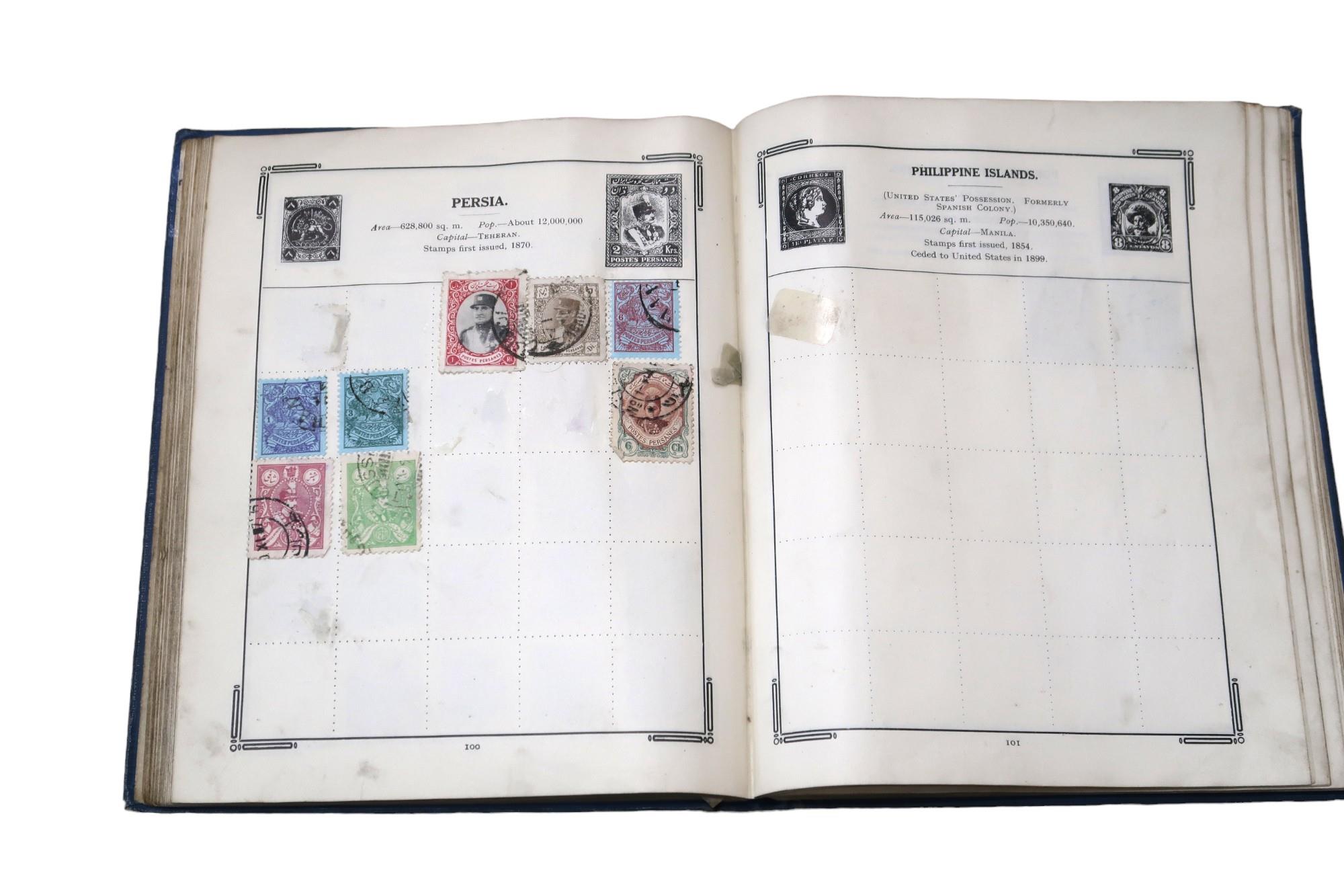 Stanley Gibbons The Improved Stamp Album to include Great Britain 1/d red, 1/d lilac, Victoria 1/ - Image 14 of 20