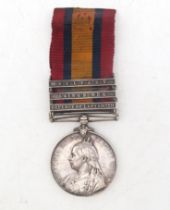 A Boer War Queen's South Africa Medal awarded to 5778 Pte. A. Hunter, Gordon Highlanders, with