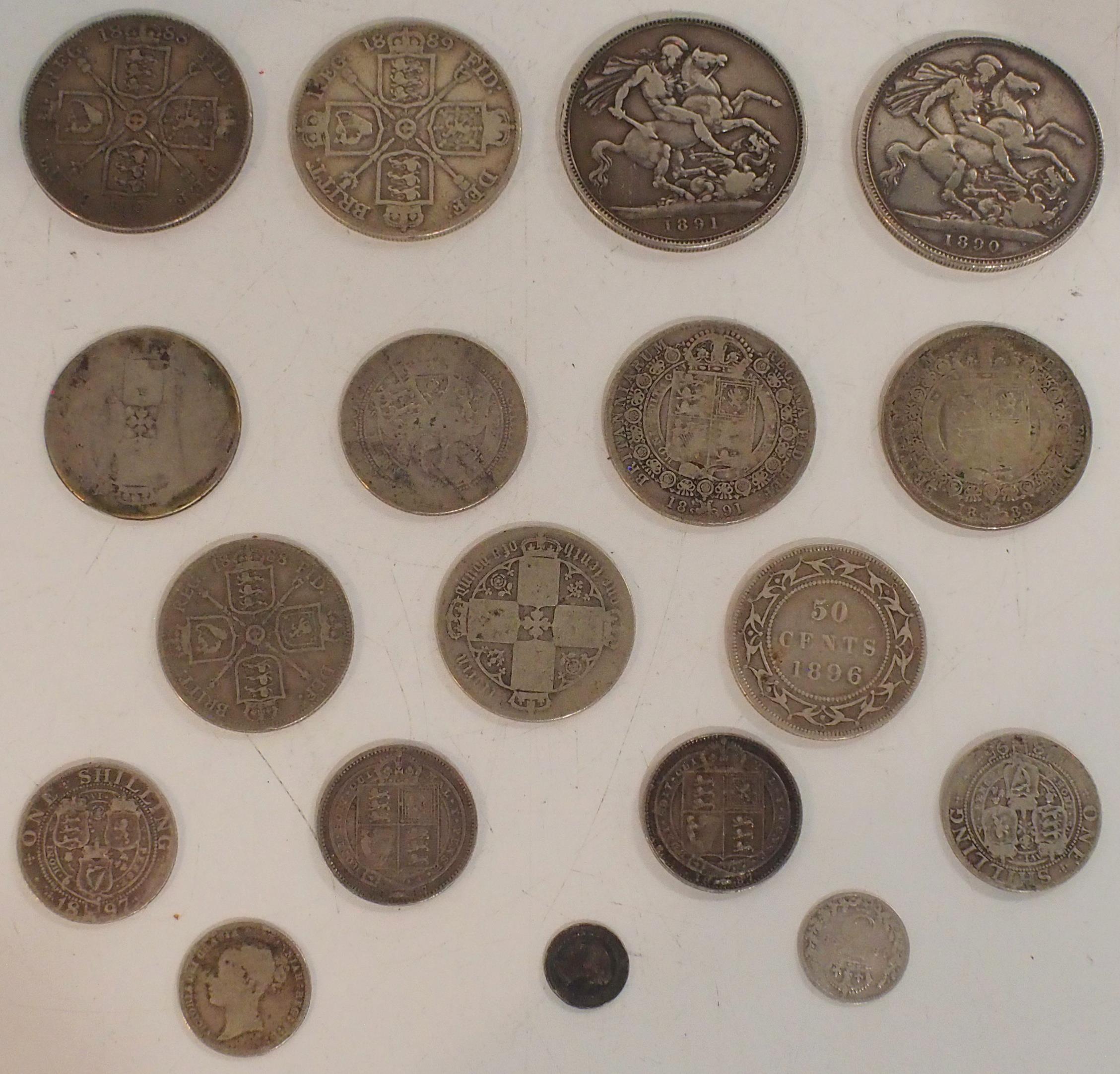 Victoria (1837-1901) a lot comprising various Victoria crowns, 2 florins, florins etc (17) Condition