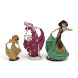 A Coalport figure Rio Rita, no 191/2000, a Wade figure Jean 2 and a continental figure of a dancer