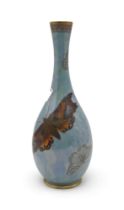 A Carlton Armand lustre bottle vase decorated with butterflies and moths Condition Report: