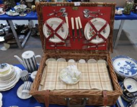 A Brexton picnic basket, and a Western German coffee set Condition Report:Available upon request