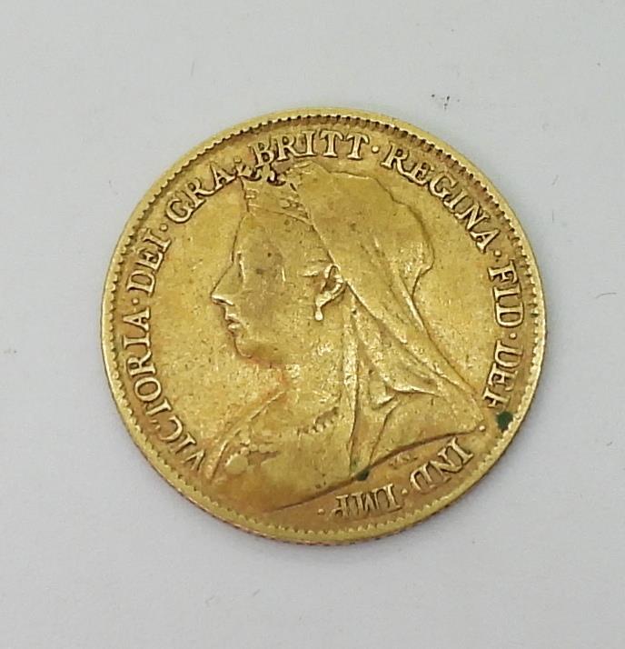 Victoria (1837-1901) 1/2 Sovereign Coin 1895 Obverse Crowned bust of Queen Victoria facing left, - Image 2 of 3