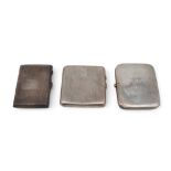 A silver cigarette case, by Joseph Gloster Ltd, Birmingham, another by William Hair Haseler,