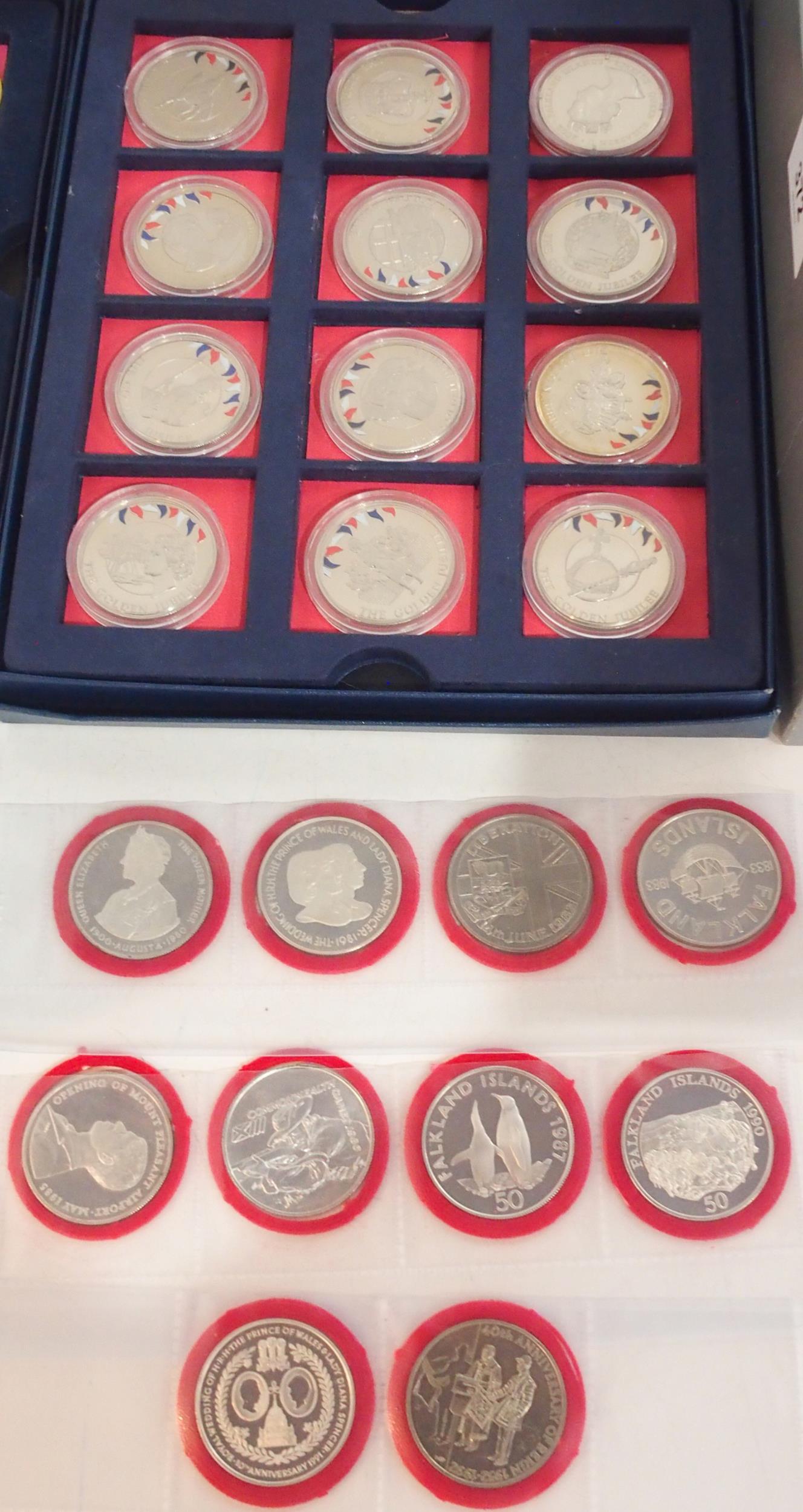 Commemorative Coins a lot comprising The Queens Golden Jubilee Collection, a collection of Tristan - Image 3 of 4