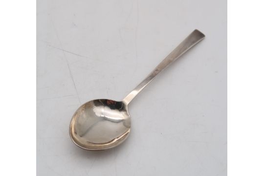 Glasgow School of Art; a cased set of six silver teaspoons, marked for G.S.A, Elizabeth II - Image 3 of 3