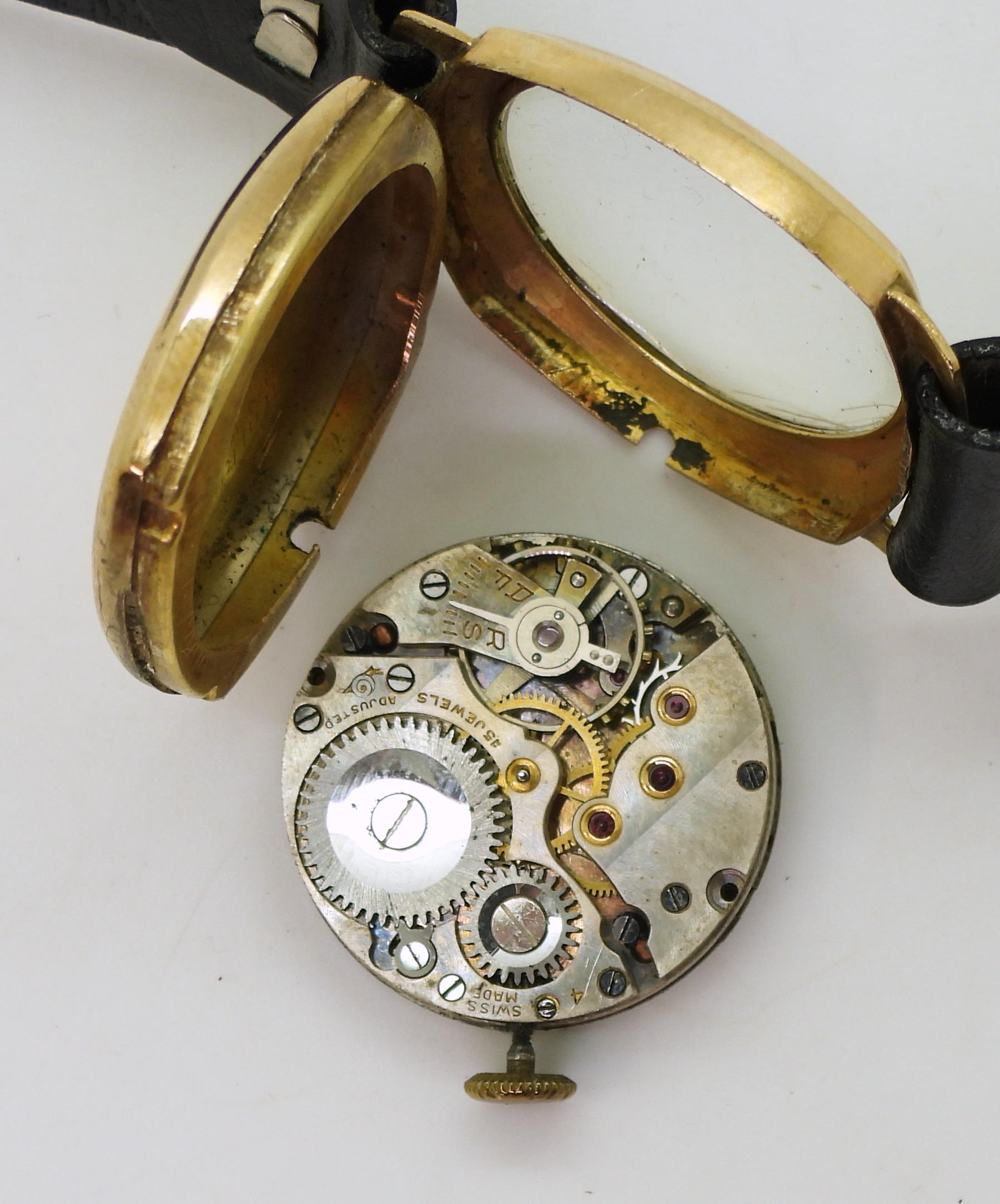 Three 9ct gold cased gents watches to include J. W Benson (Cyma movement) hallmarked Birmingham - Bild 6 aus 6