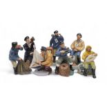 A collection of Royal Doulton figures of fishermen (7) Condition Report:Available upon request