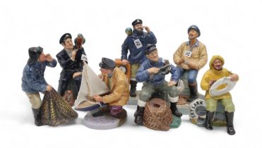A collection of Royal Doulton figures of fishermen (7) Condition Report:Available upon request