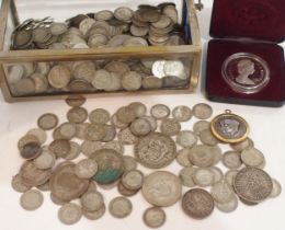 Great Britain a lot comprising a quantity of British coinage mostly pre 1947 approximately 950 grams