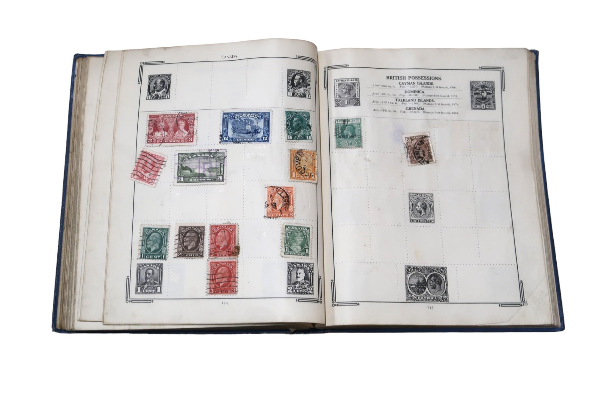 Stanley Gibbons The Improved Stamp Album to include Great Britain 1/d red, 1/d lilac, Victoria 1/ - Image 10 of 20