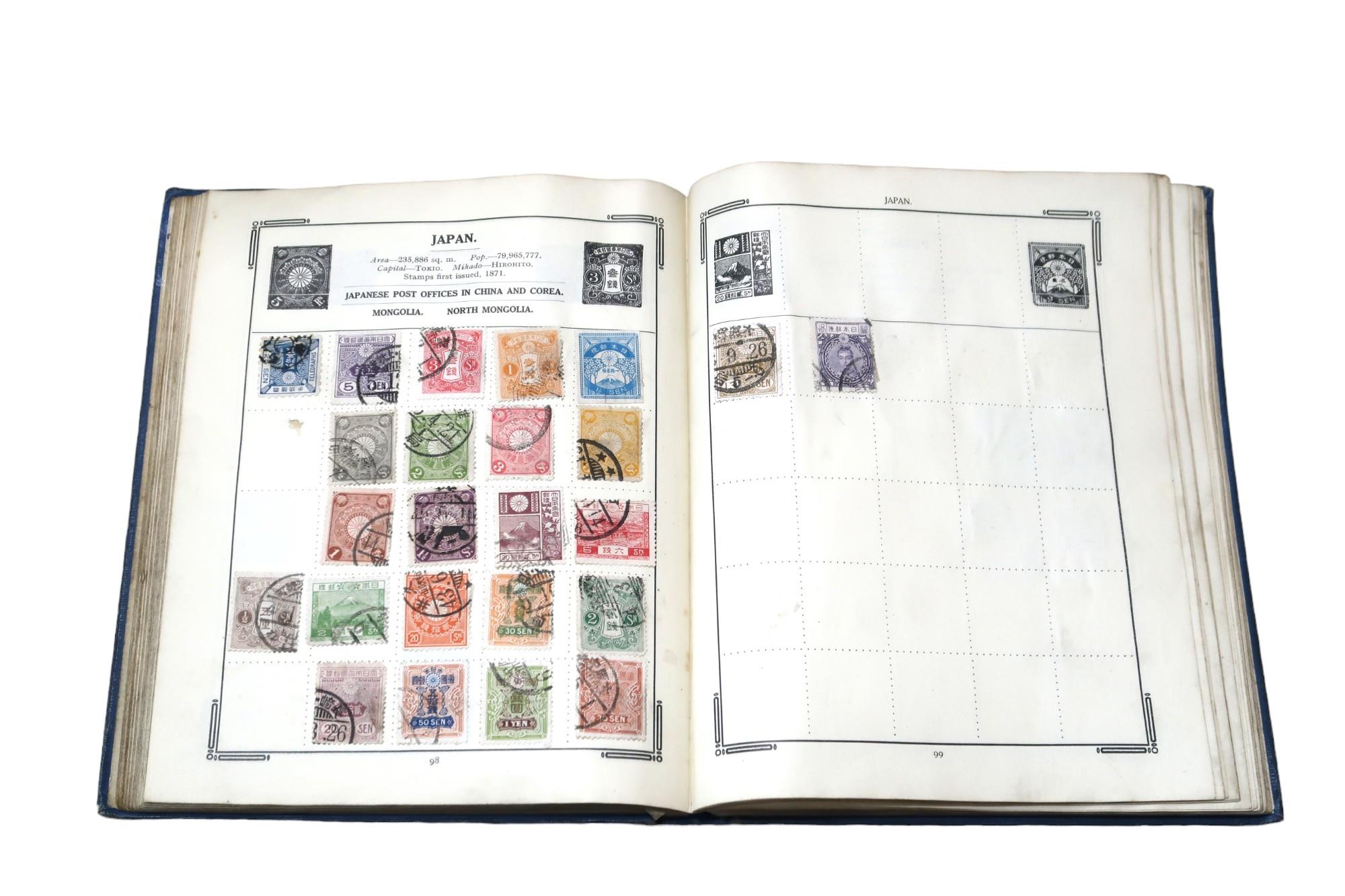 Stanley Gibbons The Improved Stamp Album to include Great Britain 1/d red, 1/d lilac, Victoria 1/ - Image 15 of 20