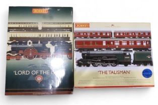 A boxed Hornby 00-gauge r2569 "The Talisman" Train Pack (BR 4-6-2 "Sandwich" A3 Class Locomotive