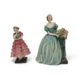 Two early Royal Doulton figures including Roseanna HN1921 and Maisie HN1619 Condition Report: