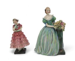 Two early Royal Doulton figures including Roseanna HN1921 and Maisie HN1619 Condition Report: