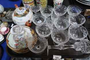 Assorted crystal sundae dishes etc Condition Report:Available upon request