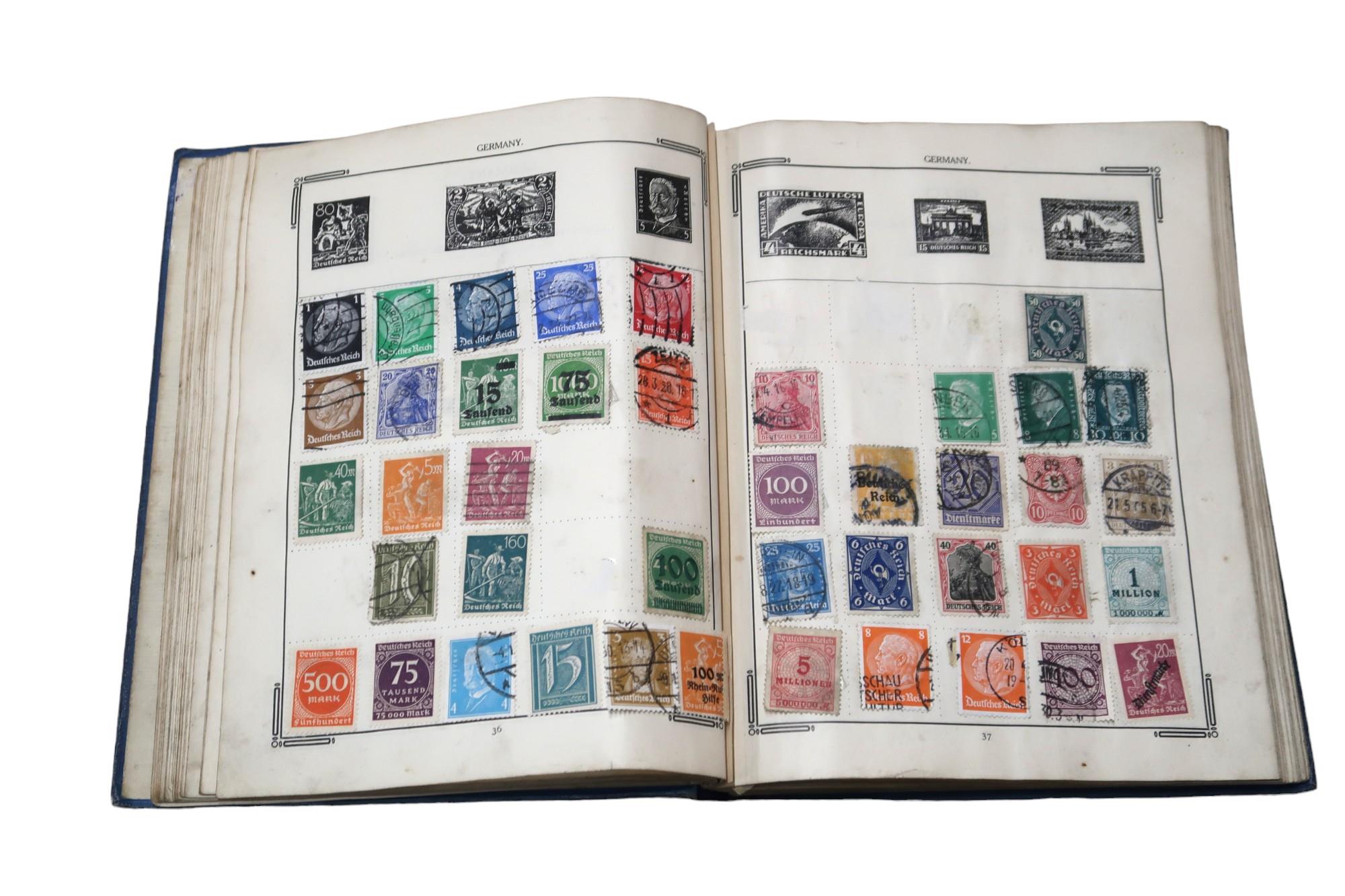 Stanley Gibbons The Improved Stamp Album to include Great Britain 1/d red, 1/d lilac, Victoria 1/ - Image 18 of 20