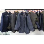 A lot of four gents Barbour waxed canvas jackets/coats and a Blue Riband waxed canvas coat (5)