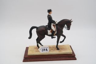 Border Fine Arts 'Dressage' (horse and rider) model No. B0278. 117/850 by Robert Donaldson, on