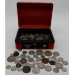 A lot comprising various Great Britain coins with George III and Victoria examples  Condition