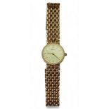 A 9ct gold ladies Geneve watch, weight including mechanism 15.8gms Condition Report:Available upon