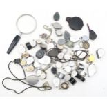 Assorted jewellers' loupes Condition Report:Available upon request
