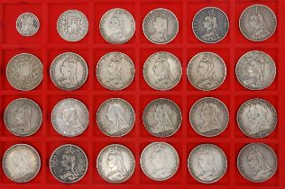 Victoria (1837-1901) a lot comprising seventeen Victoria crown coins various dates from 1887 to